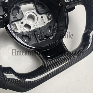 พวงมาลัยคาร์บอนไฟเบอร์หุ้มหนังแบบเจาะรูสำหรับรถยนต์ Audi A3 A4L A5 A6L A7 Q3 Q5 รุ่นใหม่ ขายส่ง - Product Image 4