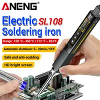 Fer à souder intelligent portable ANENG SL108, réglable de 100 à 450°C, écran OLED, pointe T12, outil de réparation
