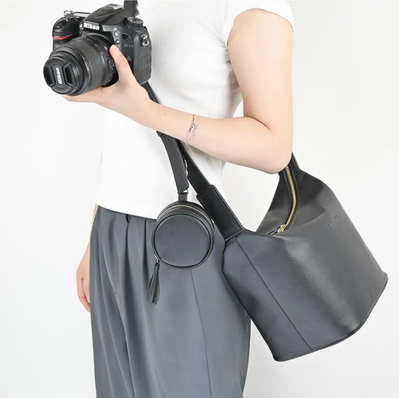 Модная кожаная сумка-кошелек для женщин