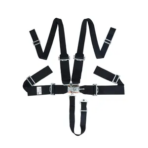 Performance Racing Car Harness SFI 16.1 Certified 5 Point Seat Belt 2" Latch Safety Belt Race Car Parts