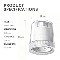 Filtre à eau pour robinet haute efficacité, filtre en coton PP, design moderne et écologique, filtre à eau pour robinet pour la cuisine et la salle de bain