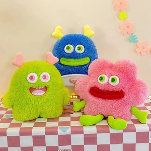 Peluche Monstre à Grande Bouche Tricolore, Jouet Amusant et Ornement Décoratif, Idéal pour Cadeaux de Fêtes et Décoration Intérieure, Vente en Gros - Product Image 2