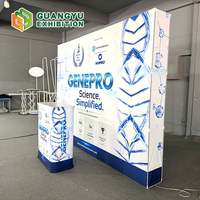 Équipement de stand portable SEG pour salon professionnel, toile tendue droite, mur publicitaire lumineux, bannière de marque