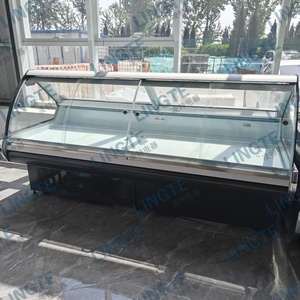 Vitrine réfrigérée pour produits de charcuterie avec verre incurvé à l'avant, vitrine pour produits de charcuterie, saucisses, produits laitiers - Product Image 3