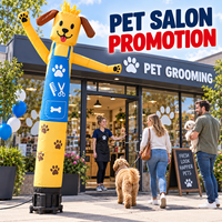 Mascotte gonflable personnalisée pour toilettage canin, idéale pour salon d'animaux, publicité extérieure, promotion, affichage marketing, vente en gros