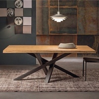 Vente en gros d'usine GEDO Table de salle à manger Offre Spéciale 6 places de luxe en bois massif
