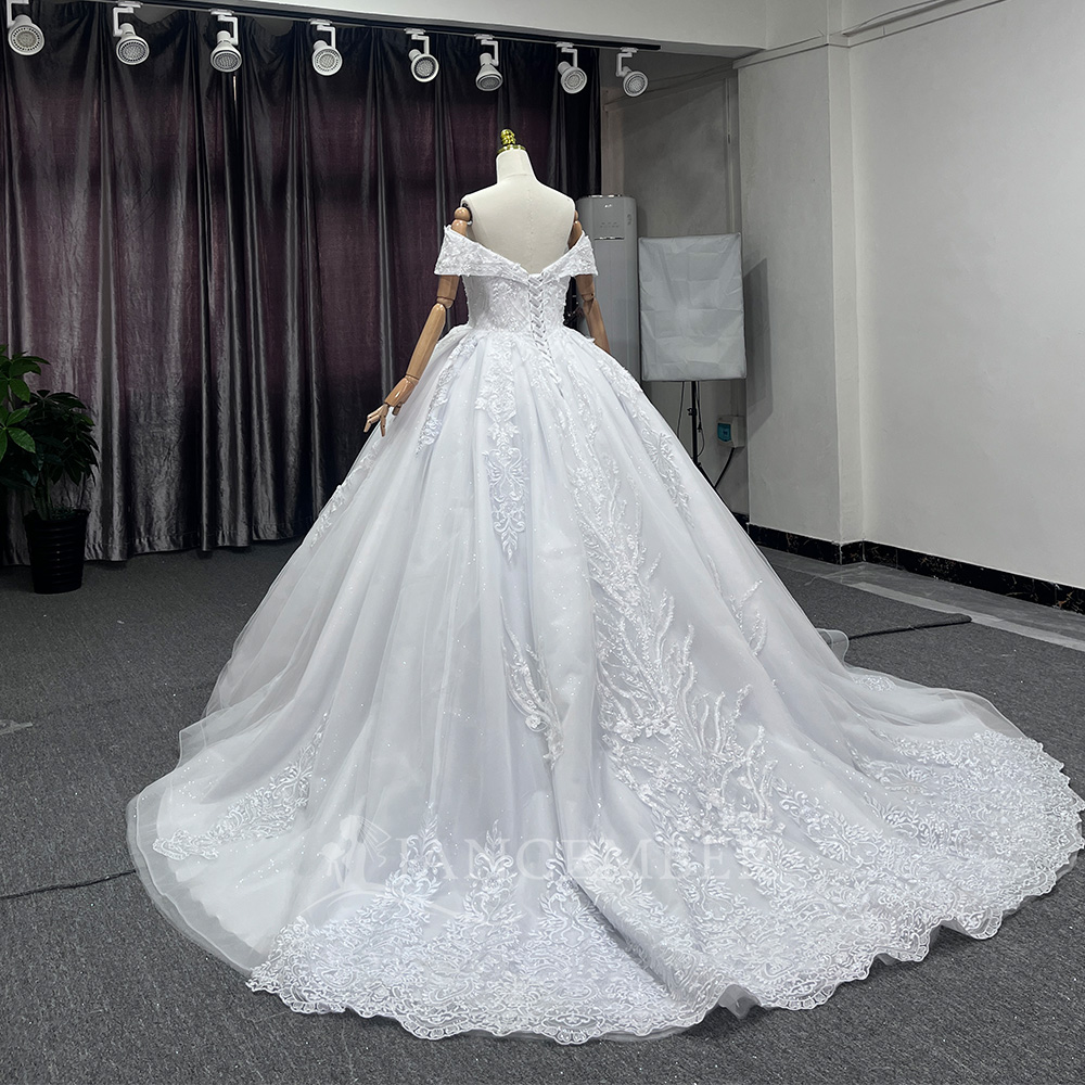 wedding gown 2 way long trail