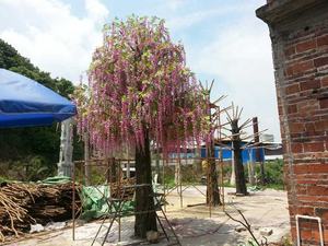 Arbre artificiel décoratif de fleurs de soie d'utilisation d'hôtels - Product Image 2