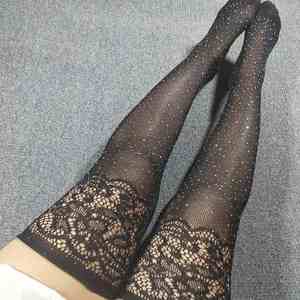 PT10 <span class=keywords><strong>Bas</strong></span> sexy pour femme, collants résille, <span class=keywords><strong>bas</strong></span> cuissardes, <span class=keywords><strong>bas</strong></span> au-dessus du genou, <span class=keywords><strong>bas</strong></span> à strass - Product Image 3