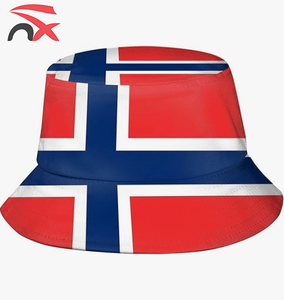 Custom Country Wholesale Price 2026 Football Fans Polyester Norway Fisherman Hats for Cheering