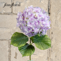 Fleur d'hortensia bleue artificielle en plastique, faite à la main, moderne et élégante, pour la décoration de Noël, de la maison ou de mariage