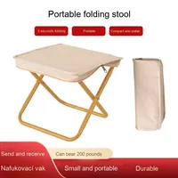 Tabouret pliant extérieur Portable avec poignée sac à fermeture éclair tabouret de pêche petite chaise de Camping complète file d'attente chaise pliable
