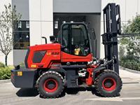 Düşük Gürültülü Otomatik Vitesli Arazi Forklifti 3 Ton Taşıma Kapasiteli Düşük Yakıt Tüketimli Forklift