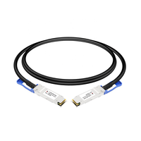 Kabel DAC Pasif QSFP56 200G 0.5-3 Meter Kompatibel 200Gbps QSFP56 ke QSFP56 Kabel Tembaga Twinax untuk Server Switch Pusat Data