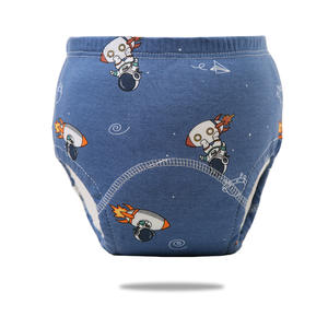 Herbruikbare, wasbare katoenen trainingsbroekjes, waterdicht, ademend, anti-urineren, BPA-vrij, bedrukt, milieuvriendelijk voor baby's - Product Image 6