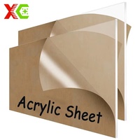 Plaque acrylique transparente givrée anti-traces de doigts en PMMA pour cloisons de bureau, présentoirs et signalétique