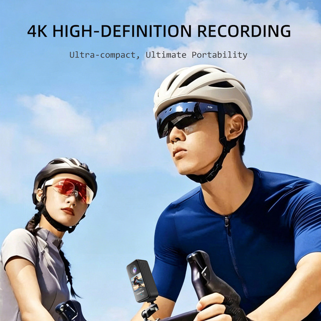 4K Mini Body Camera Thumb Size Action Camera WiFi Magnetic Mount Night Vision 112 Wide Angle 128GB Built-in Memory Vlogging