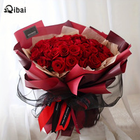 Qibai 20-Blatt zweifarbiges Eukalyptus-Blumen-Geschenk papier Wasserdicht verdicken für Blumen sträuße Geschenke Besondere Anlässe