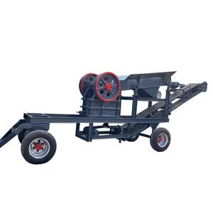 Concasseur à mâchoires mobile le plus vendu en Chine, prix d'usine, moteur AC, crible vibrant pour minerai d'or et pierre de rivière, capacité max. 15-20t/h - Product Image 4