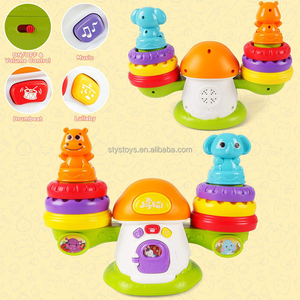 Jouet à empiler Anneau préféré des bébés Jouet à empiler et à équilibrer Totter Jeu d'équilibre musical Jugetes Para Ninos - Product Image 5