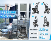 Nettoyeur haute pression industriel à essence 2,5 GPM, nettoyeurs professionnels, 7,0 HP, machine de lavage de voitures robuste, 3100 PSI