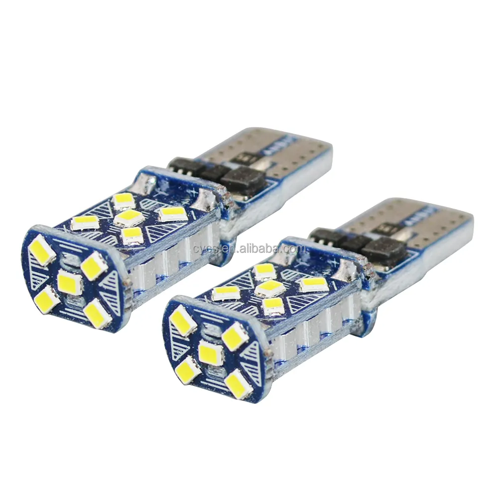 نوع جديد W5W us us us T10 15smd ، خطأ في canbus بدون مصباح داخلي للسيارة يشير إلى لمبة إضاءة خلفية led T10 15LED