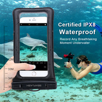 Étui et pochette étanches en TPU pour iPhone, certifiés IP68, design sportif écologique avec écran tactile et flottabilité sous-marine