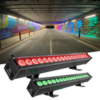 Bandes lumineuses en aluminium à une ou deux rangées, laveurs muraux linéaires à pixels DMX512 avec RGBW, haute luminosité et indice d'étanchéité IP
