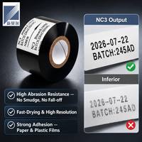 Cinta de Transferencia Térmica para Codificación de Fechas, Lámina de Estampado en Caliente NC3 de 30 mm x 100 m