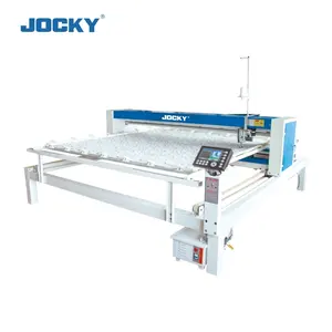 HFJ-5P2426 All moving industrial computerized single head needle quilting machine long arm quilting machines with frame