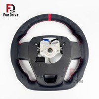 Volante Deportivo de Cuero Negro Estilo GR para Toyota Land Cruiser LC79 LC76 LC70 LC300 2008-2021 Hilux Corolla Camry Fortuner