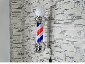 Poste <span class=keywords><strong>de</strong></span> Barbería LED, Rojo, Blanco y Azul, Logotipo <span class=keywords><strong>de</strong></span> Peluquería, Luz Giratoria Impermeable, Letrero para Salón <span class=keywords><strong>de</strong></span> Belleza, Luz <span class=keywords><strong>de</strong></span> Pared Exterior - Product Image 6