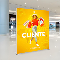 Cadre en alliage d'aluminium, boîte lumineuse portable SEG, toile de fond rétroéclairée, affichage mural, cadre en tissu LED SEG sans cadre, boîte lumineuse publicitaire mince