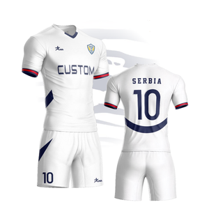 Высококачественная быстросохнущая Полиэстеровая Футбольная Одежда для лета, футбольные костюмы премиум-класса с обслуживанием - Product Image 2