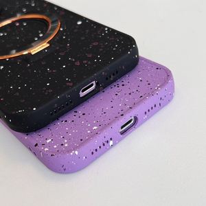 Cho Iphone 15 Pro Max Rắn Màu <span class=keywords><strong>Dots</strong></span> Điểm Mô Hình Da CD Nhẫn Chủ Từ Trường Hợp Điện Thoại Cho Iphone 14 16 Cộng Với 13 12 11 - Product Image 2