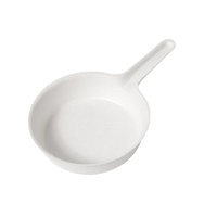 Assiette de dégustation biodégradable jetable en bagasse de canne à sucre, forme carrée mini, pour finger foods