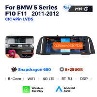 Autoradio stéréo avec écran tactile Android MEKEDE Qualcomm 680, lecteur vidéo, DVR auto, WIFI, 4G, BT pour BMW Série 5 F10 F11 2011-2017
