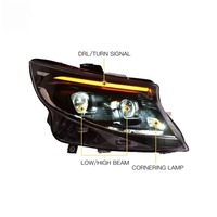 Phares HETOP Vito W447 2016-2023 Classe V V260, phares LED améliorés, nouveaux phares à lentille DRL, phares avant modifiés pour Benz