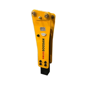 Casse-roche hydraulique de type supérieur Soosan SB20 pour excavatrice de 1,2 à 2,5 tonnes, marteau de démolition vertical durable pour béton - Product Image 4