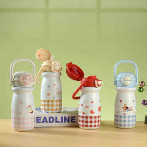 Design moderne et élégant, haute qualité, grande capacité, portable, en acier inoxydable, anti-fuite, écologique, isolation thermique de 6 à 12 heures - Product Image 2