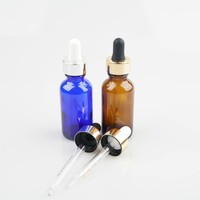 Bouchons compte-gouttes en plastique aluminium or et argent 20/400 avec compte-gouttes pipette pour bouteilles en verre ambré