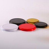 Bouteilles et bocaux de stockage en verre transparent de forme ronde en gros pour confiture, gelée, et conteneurs de cuisine en verre avec couvercle