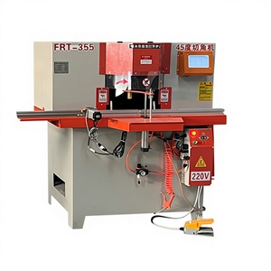 Machine de découpe d'angles pour cadres photo en profilés aluminium, entièrement automatique, moteur, 45 et 90 degrés, simple ou double tête - Product Image 1