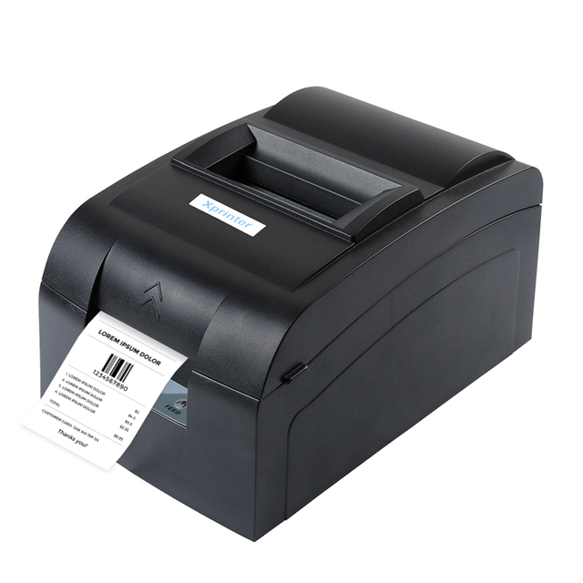 Xprinter USB 76mm 9-Pin Impact Dot Matrix Thermal Ticket Invoice Receipt Printer Auto Cutter 203DPI Windows/Linux/Mac