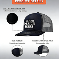Casquettes 6 Panneaux OEM ODM en Gros – Chapeaux de Soleil Ajustables en Coton Respirant Tendance pour Hommes, Femmes et Enfants