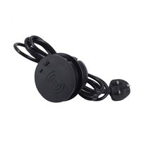 Cargador rápido USB-c con ojal de alimentación de escritorio empotrado de escritorio de 80MM con cargador inalámbrico rápido superior de 20W para mesa de escritorio de ordenador