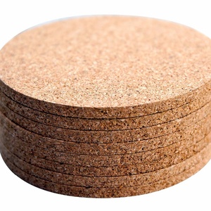 Factory Wholesale <b>Cork</b> Wood <b>Coaster</b> with Custom Logo of All Types Shape - Product Image 3