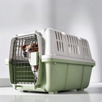 Cage de transport pour animaux de compagnie, grande capacité, en PP, portable, pour extérieur, pour chats et chiens, approuvée par les compagnies aériennes, vente en gros transfrontalière