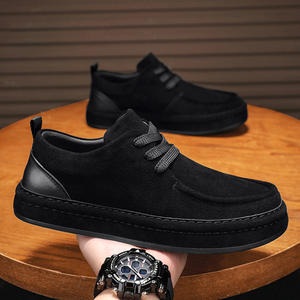 Chaussures pour hommes M0901 – Nouveauté Automne/Hiver 2025 – Baskets noires polyvalentes et tendance à enfiler pour le travail – Mocassins de sport décontractés pour hommes - Product Image 3