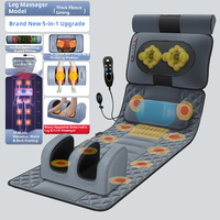 Meilleures ventes Amazon Tapis de massage pour étirements du corps entier Vibrant Shiatsu Chauffant Matelas de massage électrique avec coussin d'air